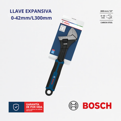 Llave Inglesa Ajustable 300 mm/12", Ref 1600.A03.B68-000, Marca Bosch (Bajo Pedido)