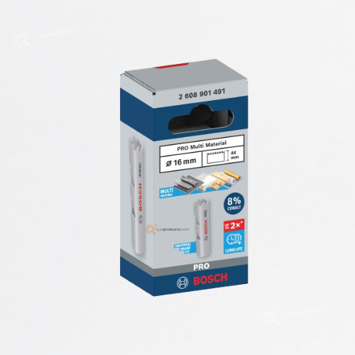 Sierra copa PRO Bimetalica, Cobalto 8%, 16 mm, 5/8", Ref 2608901491, Marca Bosch (Bajo Pedido)