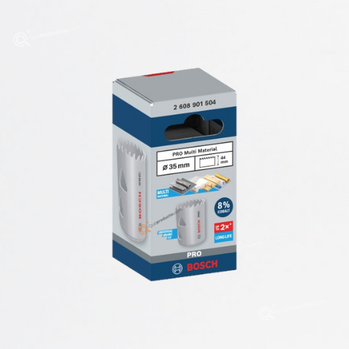 Sierra copa PRO Bimetalica, Cobalto 8%, 35 mm, 1-3/8", Ref 2608901504, Marca Bosch (Bajo Pedido)