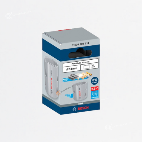 Sierra copa PRO Bimetalica, Cobalto 8%, 51 mm, 2", Ref 2608901513, Marca Bosch (En Stock)