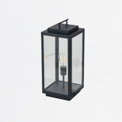 Mini Poste Chasis Deco EGEON I, 60W max, base E27, IP44, Ref 60FTLP3430MVN, Marca Tecnolite (Bajo Pedido)