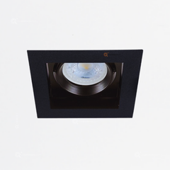 Chasis Bala MR16 SQ ALICANTE Negra Max 50W, base Sugerida GU10, Ref 60YD4001MVN, Marca Tecnolite (Bajo Pedido)