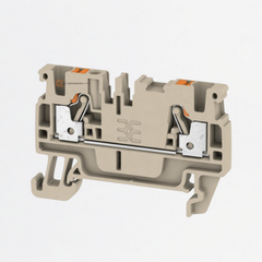 Borne de paso, PUSH IN, A2C 2.5 mm², 800 V, 24 A, Beige oscuro, Ref 1521850000, Marca WeidMüller (Bajo Pedido)