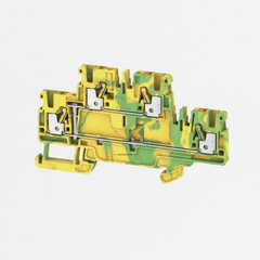 Borne de tierra, PUSH IN, A2T PE 2.5mm², 800V, Verde/amarillo, Ref 1547680000, Marca WeidMüller (Bajo Pedido)