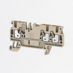 Borne de paso, PUSH IN, A3C 2.5 mm², 800 V, 24 A, Beige oscuro, Ref 1521740000, Marca WeidMüller (Bajo Pedido)