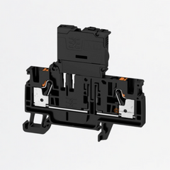 Borne portafusibles, PUSH IN, AFS 4 mm², 400 V, 6.3 A, negro, Ref 2429870000, Marca WeidMüller (Bajo Pedido)