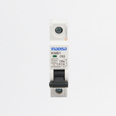 Interruptor Breaker R. DIN 63A 1P, 120-240VAc, Curva C 6kA, Ref I1P632AD, Marca Inadisa (En Stock)