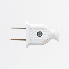 Clavija Plana Polarizada 20A Blanca, 240V, Ref 00192P, Marca EXE (S)