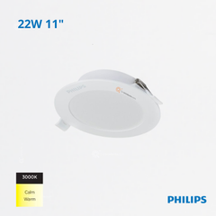 LED Panel Redondo DN058B LED20 22W, Incru 11", 3000K, 1860 lm, 110-240V, Ref 911401803388, Philips (Bajo Pedido)