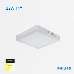 LED Panel Cuadrado DN058C LED20 22W, S/Pon 11", 3000K, 1860 lm, 110-240V, Ref 911401804288, Philips (Bajo Pedido)
