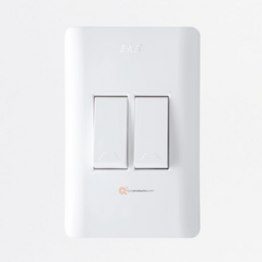 Interruptor Doble 15A-10A, 110-220V, Ref 15011, Marca DUOMO-EXE (S)