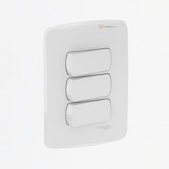 Interruptor Triple Miluz 10A Max. 250V S3B12210, Marca Schneider (Bajo Pedido)