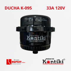 Ducha Eléc. Salón de Belleza, 33A, Selec. Manual 3 Tem, Racor, 120 V, Ref K-095, Marca Kontiki (Bajo Pedido)