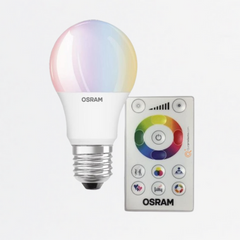 LED Bulbo 7W E27, RGBW+CONTROL, 600 lm, IP20, 10-240V, Ref 7015055, Marca Ledvance-Osram (Bajo Pedido)