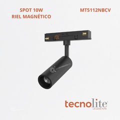 LED Lum Decorativa SPOT Riel, 12W, 3000k, 700 lm, 48VDC, Ref MT5112NBCV, Marca Construlita (Bajo Pedido)