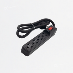 Multitoma Supresora de Picos Negra, 4 Salidas, 120V, Ref NMNET-7549, Marca Powest (En Stock)