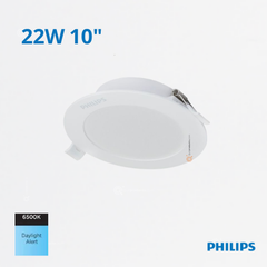 LED Panel Redondo DN058B LED20 22W, Incru 10", 6500K, 2000 lm, 110-240V, Ref 911401803588, Philips (Bajo Pedido)