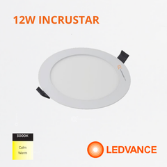 LED Panel redondo 12W Incrustar, 3000k, 840 lm, IRC 80, 110-277V, Ref 7025559 Ledvance-Osram (Bajo Pedido)