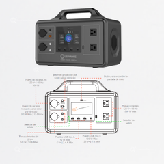 Estación de Poder, 500W, 120V, Bateria LiFePO4, 518Wh, Ref 7023960, Ledvance (Bajo Pedido)