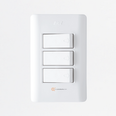 Pulsador Triple, Ref 15053, Marca DUOMO-EXE (S)