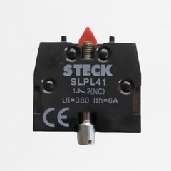 Bloque de Contacto NC Para Botoneria, Ref SLPL41, Marca Steck (En Stock)