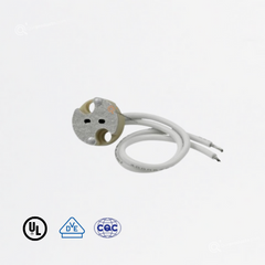 Socket Cerámico G4/G5.3 UEmpaqueX100, 12V/110V-250Vmax, Ref T2, Marca Royal Lighting (En Stock)