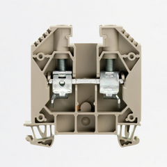 Bloque, Conx brida-tornillo, Beige oscuro, 16mm², 1000V, TS35, Ref 1020400000, Marca WeidMüller (Bajo Pedido)