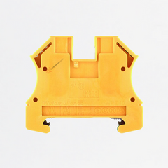 Borne, Conx brida-tornillo, Verde/amarillo, 10mm², 800V, TS 35, Ref 1010300000, Marca WeidMüller (Bajo Pedido)