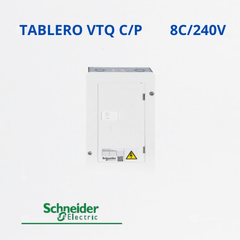 Tablero Enchufable Bifásico 240 V 8 circuitos VTQ 75A, Ref ZA000611020MCP, Marca Schneider (Bajo Pedido)