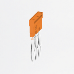 Conexión transversal (borne), insertado, naranja, 24 A, Ref 1527570000, Marca WeidMüller (Bajo Pedido)