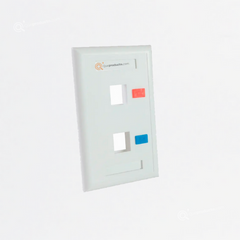 Face Plate Doble, Ref NFPD-0005, Marca Powest (O)