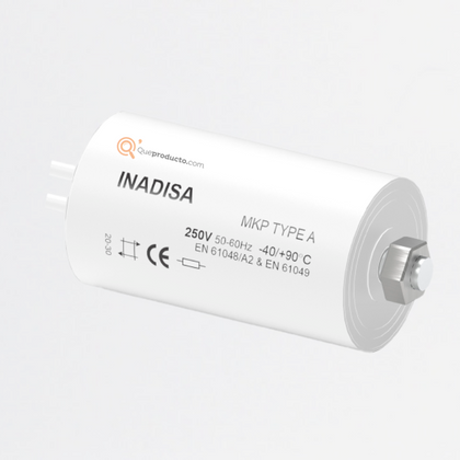 Condensador 40uF Seco, 2X16 AWG, 250Vac, Ref C12240, Marca Inadisa