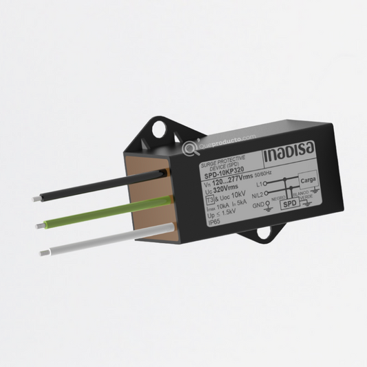 Dispositivo de Protección DPS, Paralelo 3P, Surge 320, 120-277 V, Ref SPD-10KP320, Marca Inadisa (Bajo Pedido)