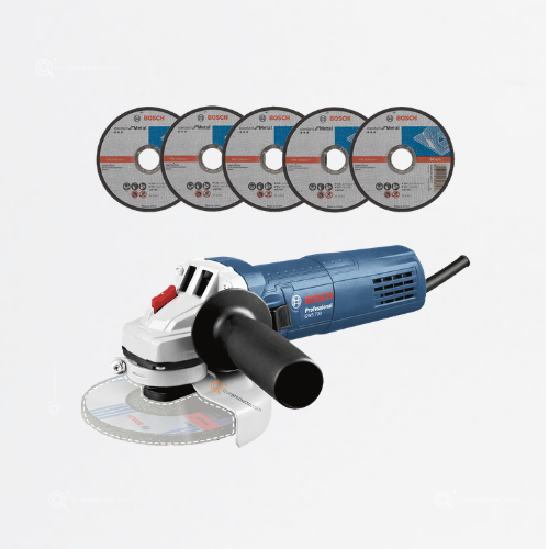 Pulidora Angular, GWS 700 + 5 Discos, Eje 5/8", 710W, 110V ,  Ref 0601.3A3.0G2-000, Marca Bosch (Bajo Pedido)
