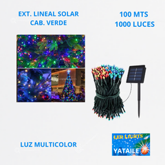 Ext. Nav Lineal LED Solar, 1000L, L. RGB, Cable Verde, 100 mts, IP65, Ref 1558, Marca Yataile (Bajo Pedido)