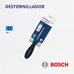 Destornillador En Cruz PH1 x 75 mm, Ref 1600.A03.9T3-000, Marca Bosch (Bajo Pedido)