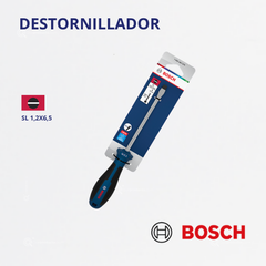 Destornillador En Pala SL 1.2 x 6.5 x 125 mm, Ref 1600.A03.9T9-000, Marca Bosch (Bajo Pedido)