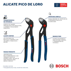 Alicate Extensible X2, Mango Antideslizante, Ref 1600.A03.DN6-000, Marca Bosch (Bajo Pedido)