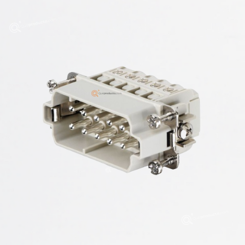 Conector Macho CLA. HDC HA 10 MS, 250 V, 16 A, 10 Polos, Ref 1650610000, Marca WeidMüller (Bajo Pedido)