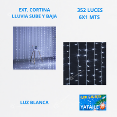 Ext. Nav Cortina Lluvia LED, 352L, L. Blanca, Cable Trans, 6X1 mts, IP20, Ref 2001, Marca Yataile (Bajo Pedido)