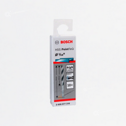 Broca Para Metal HSS-PointTeQ, 1/16