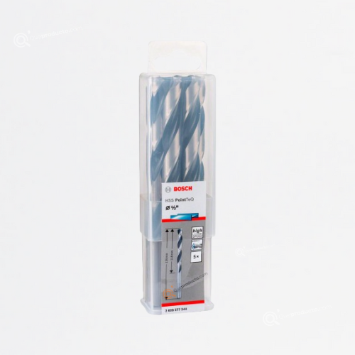 Broca Para Metal HSS-PointTeQ, 1/2", CajaX5, Ref 2608577344, Marca Bosch (En Stock)
