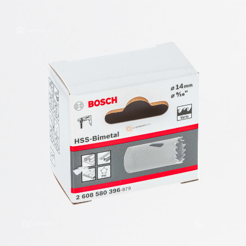 Sierra copa PRO Bimetalica, Cobalto 8%, 14 mm, 9/16", Ref 2608580396, Marca Bosch (Bajo Pedido)