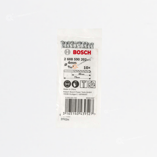 Broca Muro CYL1, 5/32"x3", PaqueteX10, Ref 2608590202, Marca Bosch (En Stock)