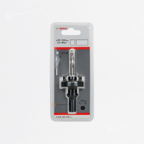 Mandril Para Sierra Copa 1-1/4" a 8-9/32" Encastre Hexagonal 11mm, Ref 2609.390.034-000, Marca Bosch (En Stock)