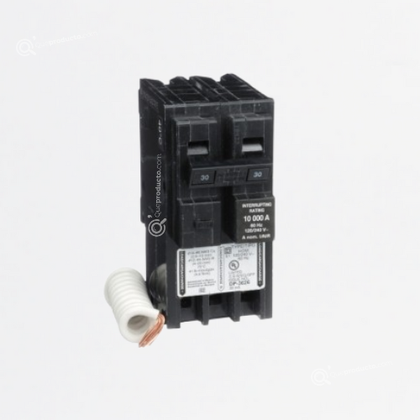 Interruptor Breaker Enchuf Dif Home 2P 40A, 120/240V, 10KA-30mA, Ref HOM240EPD, Marca Schneider (O)