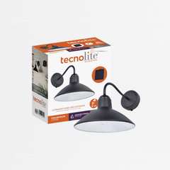 LED Aplique Muro Solar SONKRA, 1.5W, 2700K, 150 lm, IP44, Ref 2SOLLED47DC27N, Marca Tecnolite (Bajo Pedido)