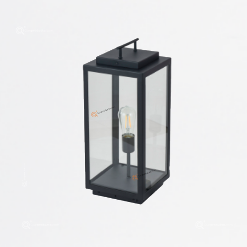 Mini Poste Chasis Deco EGEON I, 60W max, base E27, IP44, Ref 60FTLP3430MVN, Marca Tecnolite (Bajo Pedido)