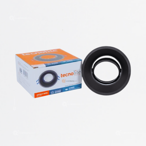 Chasis Bala MR16 RIGEL Negra Max 50W, base Sugerida GU10, Ref 60YD221MVN, Marca Tecnolite (Bajo Pedido)