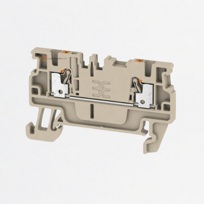 Borne de paso, PUSH IN, A2C 1.5 mm², 500V, 17.5A, Beige oscuro, Ref 1552790000, Marca WeidMüller (O)
